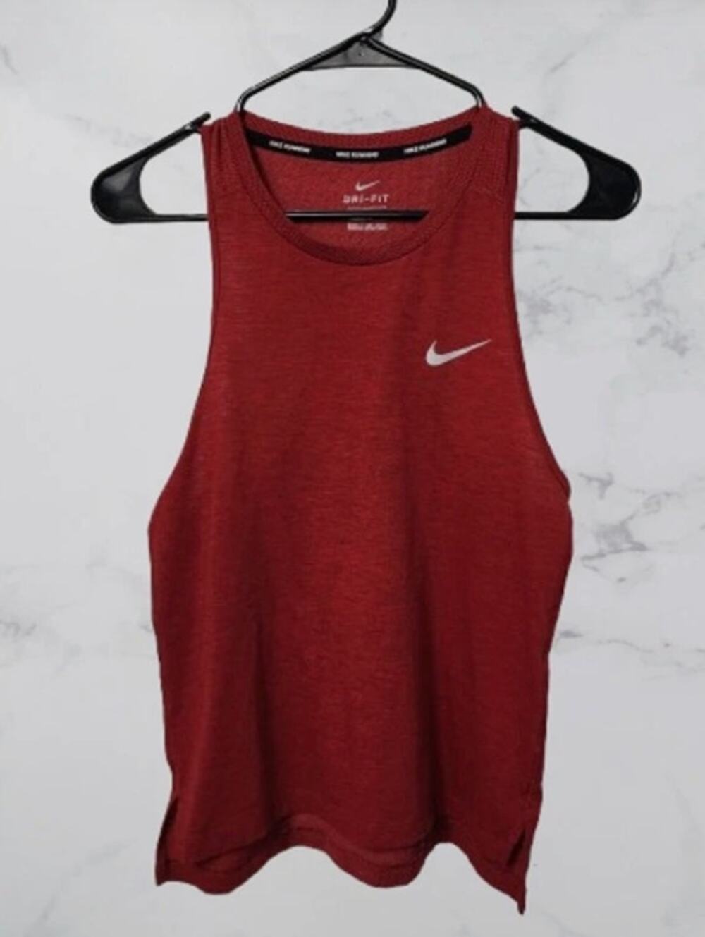 Nike Running Dri-Fit Tank Top XS Heather Red